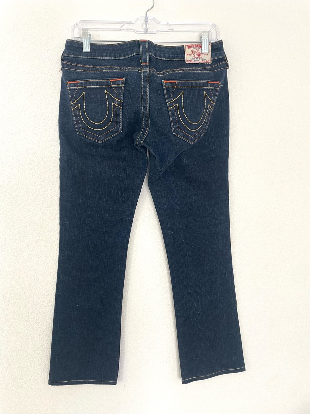 True Religion Johnny Like New Women's 27 Dark Indigo Straight Leg Jeans